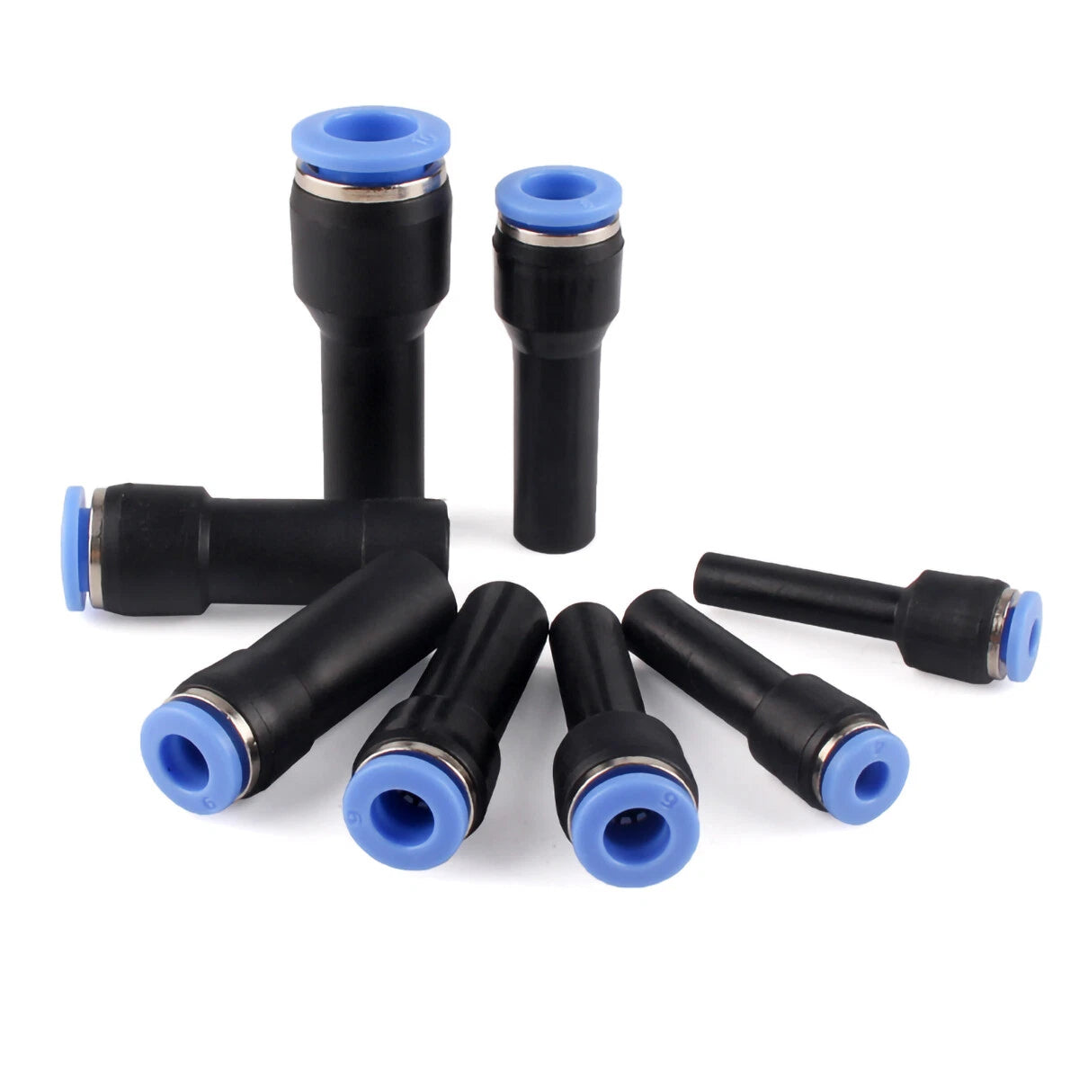 Pneumatic Push-In Fittings | Air & Water Hose Quick-Release Tube Connectors