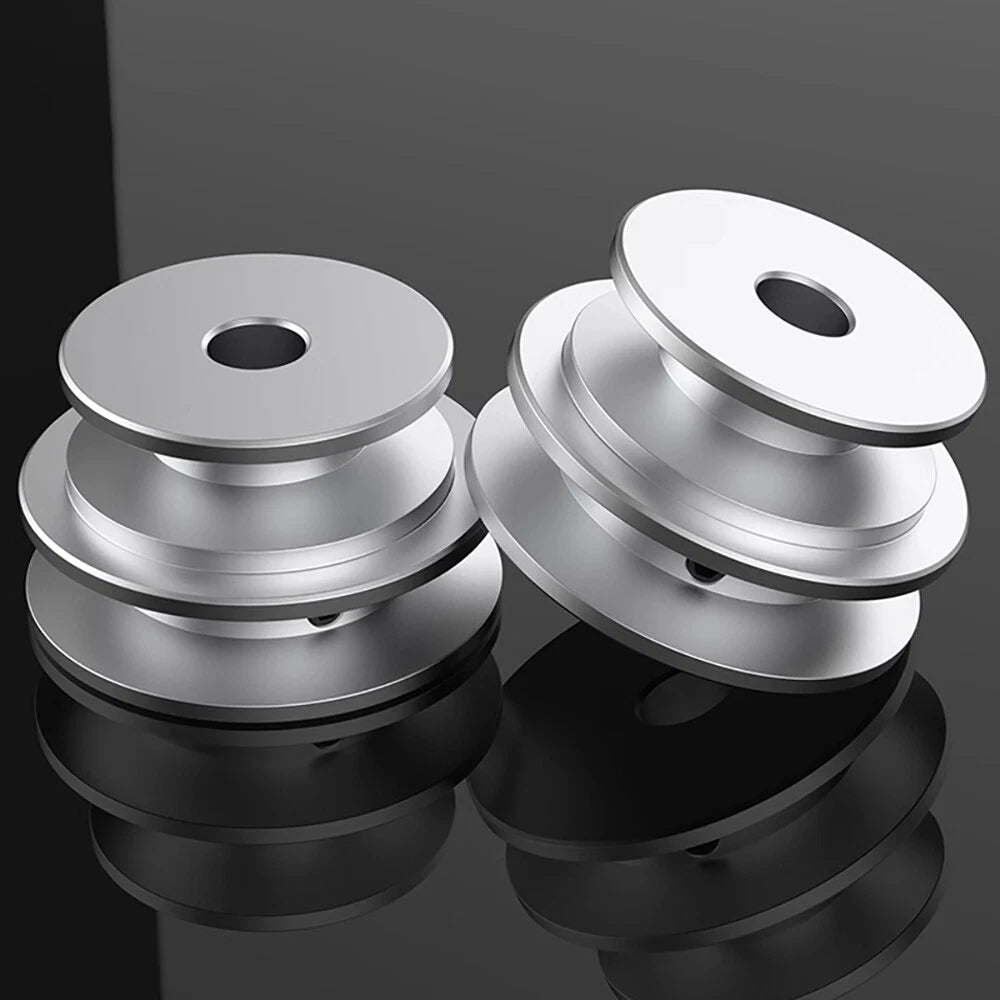 Aluminium Double Groove for O-Z V Belt Pulley Select Size 40mm, 50mm, 60mm OD