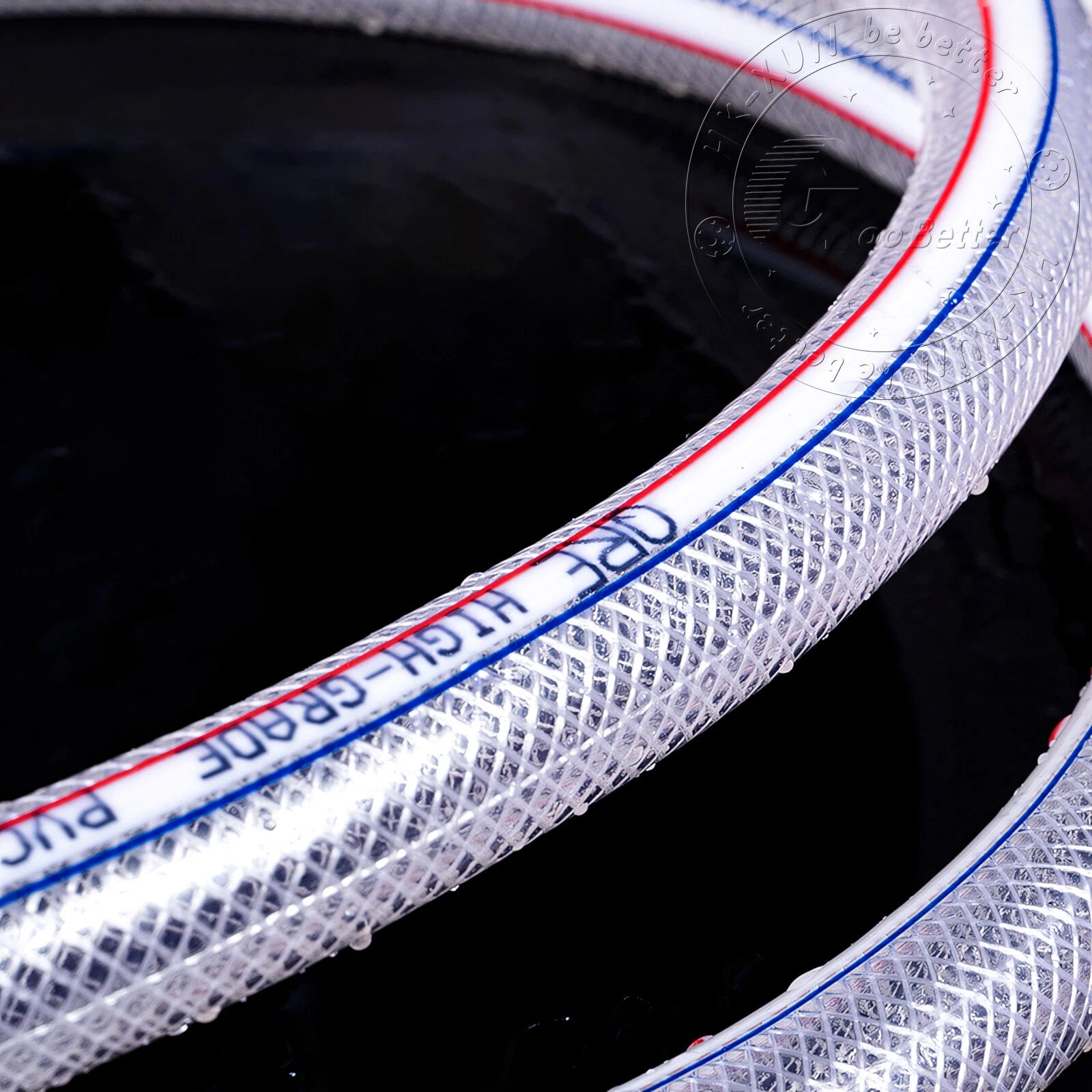 PVC Flexible Braided Tubing — Fish Pond, Hydroponics & Garden Water Hose