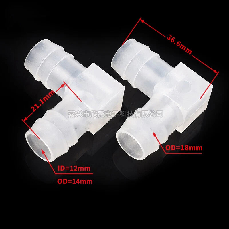 Plastic Hose Pipe Connector Reducing Fitting Plastic Barbed Fuel Water Vacuum