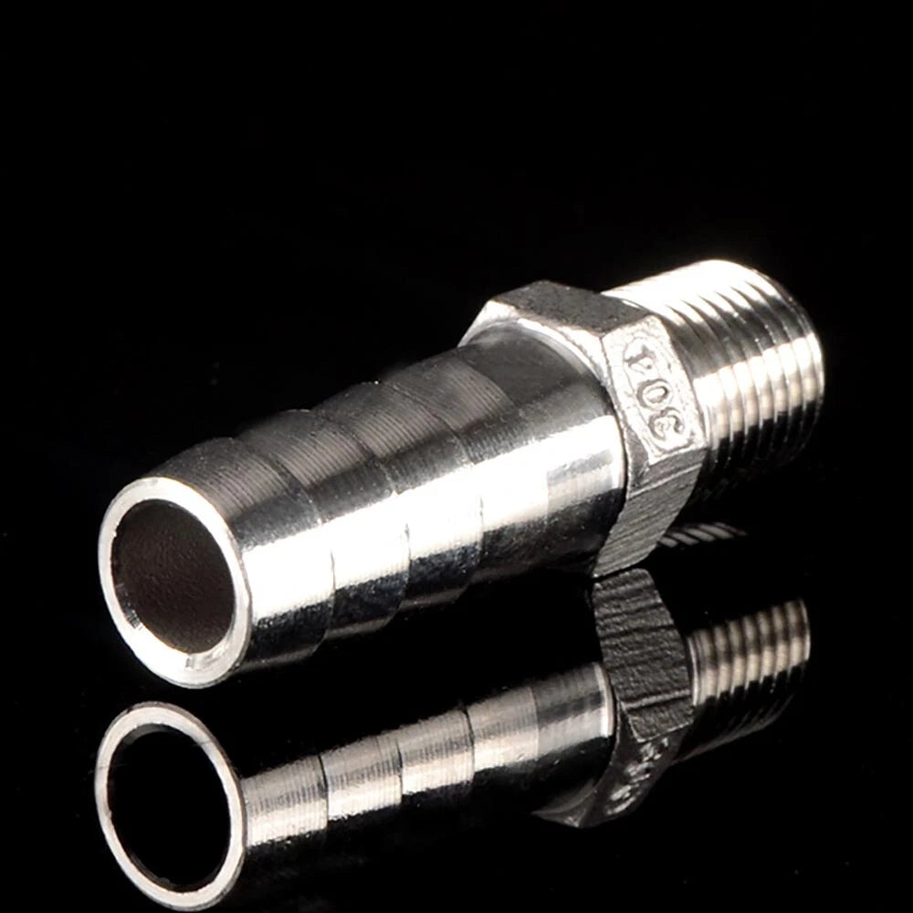 Stainless Steel Hosetails,Bsp Thread Hose Tail Barb Connector 1 8-1" Female Male