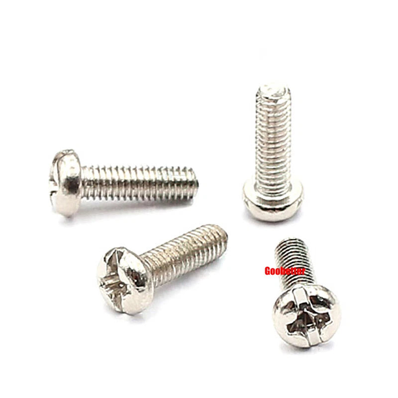 M3 Phillips Pan Head Machine Screws – 3mm to 43mm, Multiple Coatings (100–500 PCS)