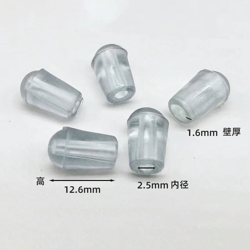 Goobetter Round PVC Rubber End Caps – 2.5mm to 19mm (Black, White, Transparent)
