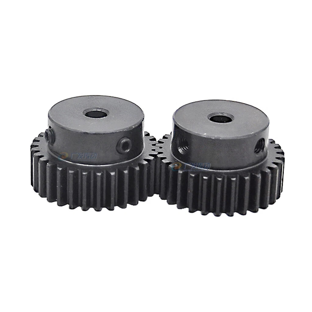 Mod1.5 Steel Pinion Gear Spur Gear 12-100 Teeth 4-25mm Bore With Screw Blackened