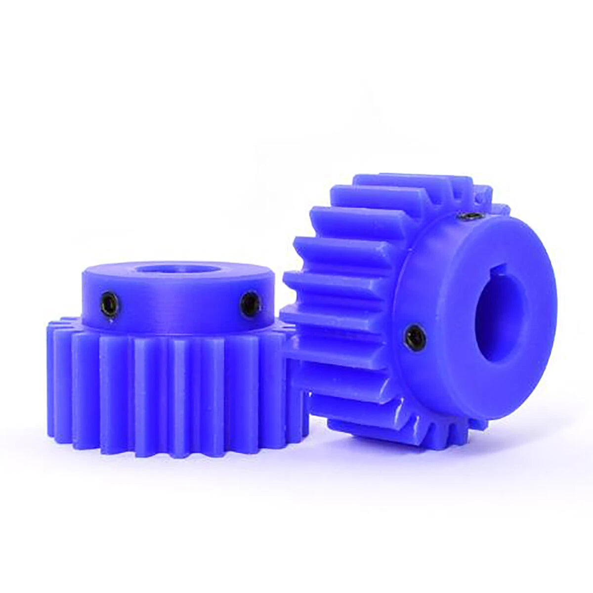 1/1.5/2/3 Mod Spur Gear Plastic Nylon Gear 10-60T Teeth Transmission Gear w/Step