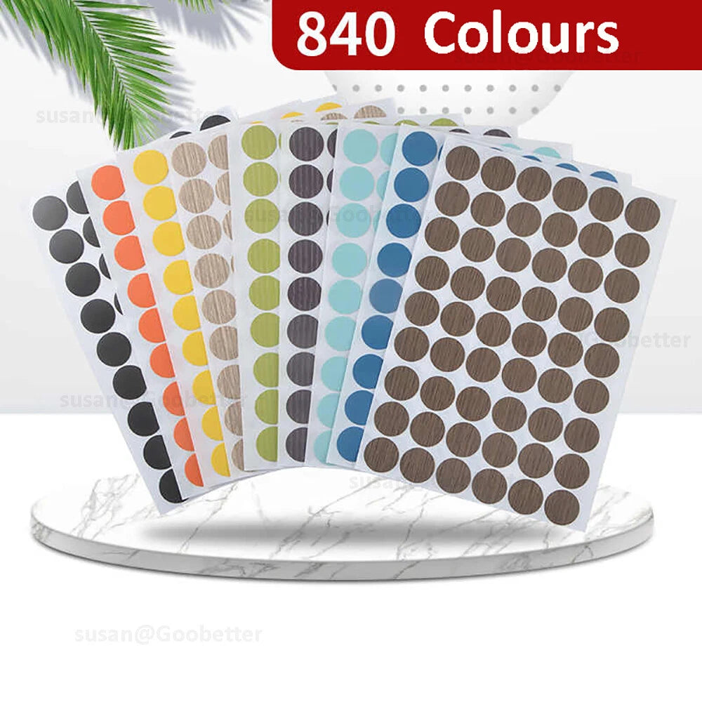 21mm Self Adhesive Decorative Screw Holes Nail Cams Cover Caps Furniture Kitchen