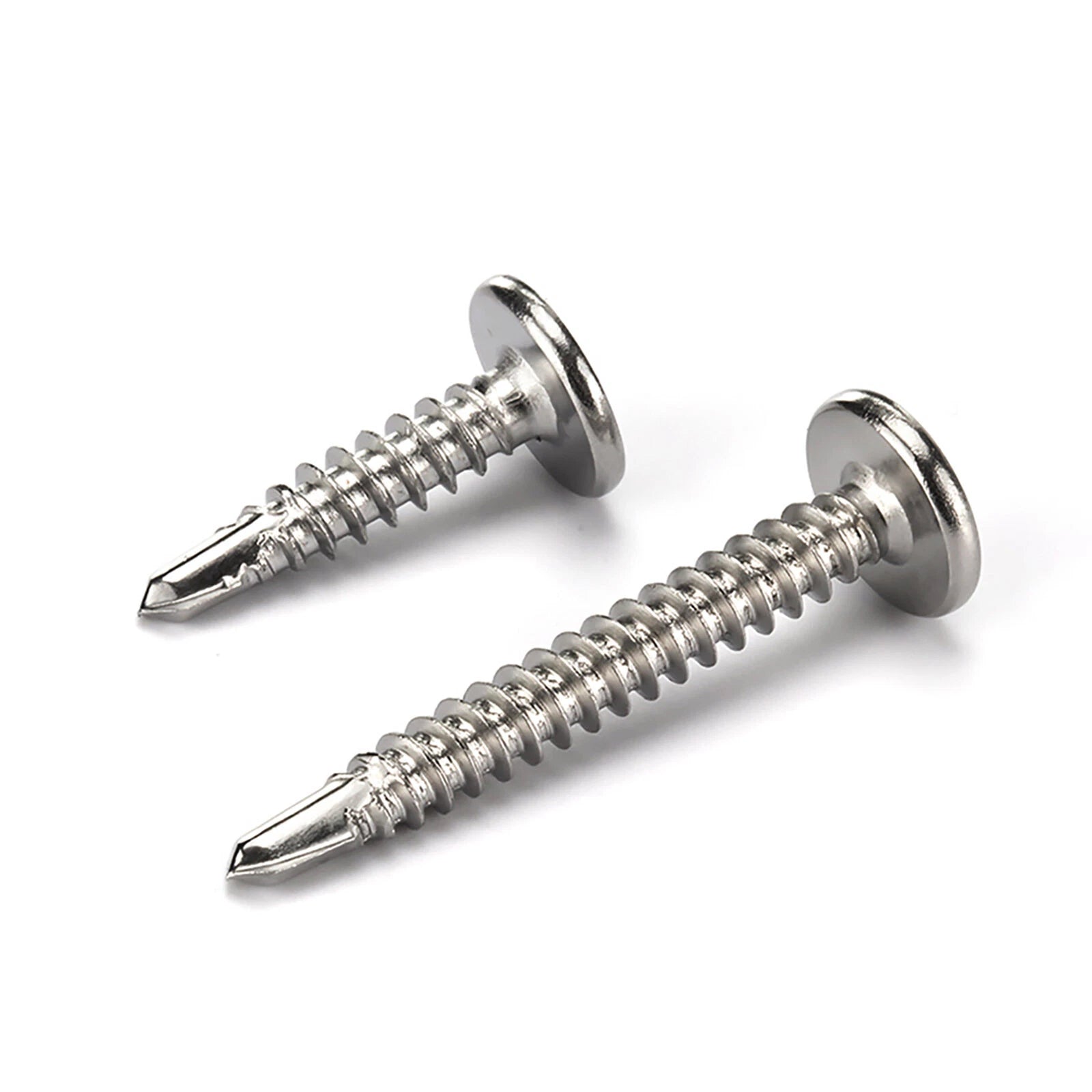 Self Drilling Wafer Head Screws – 304/410 Stainless & Galvanized Steel, M4.2 M4.8