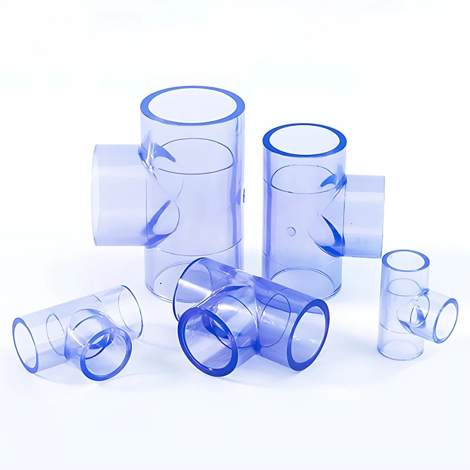 Clear PVC Fittings: Elbows,TEEs,Couplings,Caps,Unions,Ball Valves,Straight,Cross