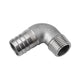 Thread Pipe Fitting Barb Hose Tail Connector BSP Stainless Elbow Hose Connector