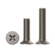 TA2/GR2 Pure Titanium Phillips Countersunk Machine Screws – DIN 965, M2 to M10, Fully Threaded