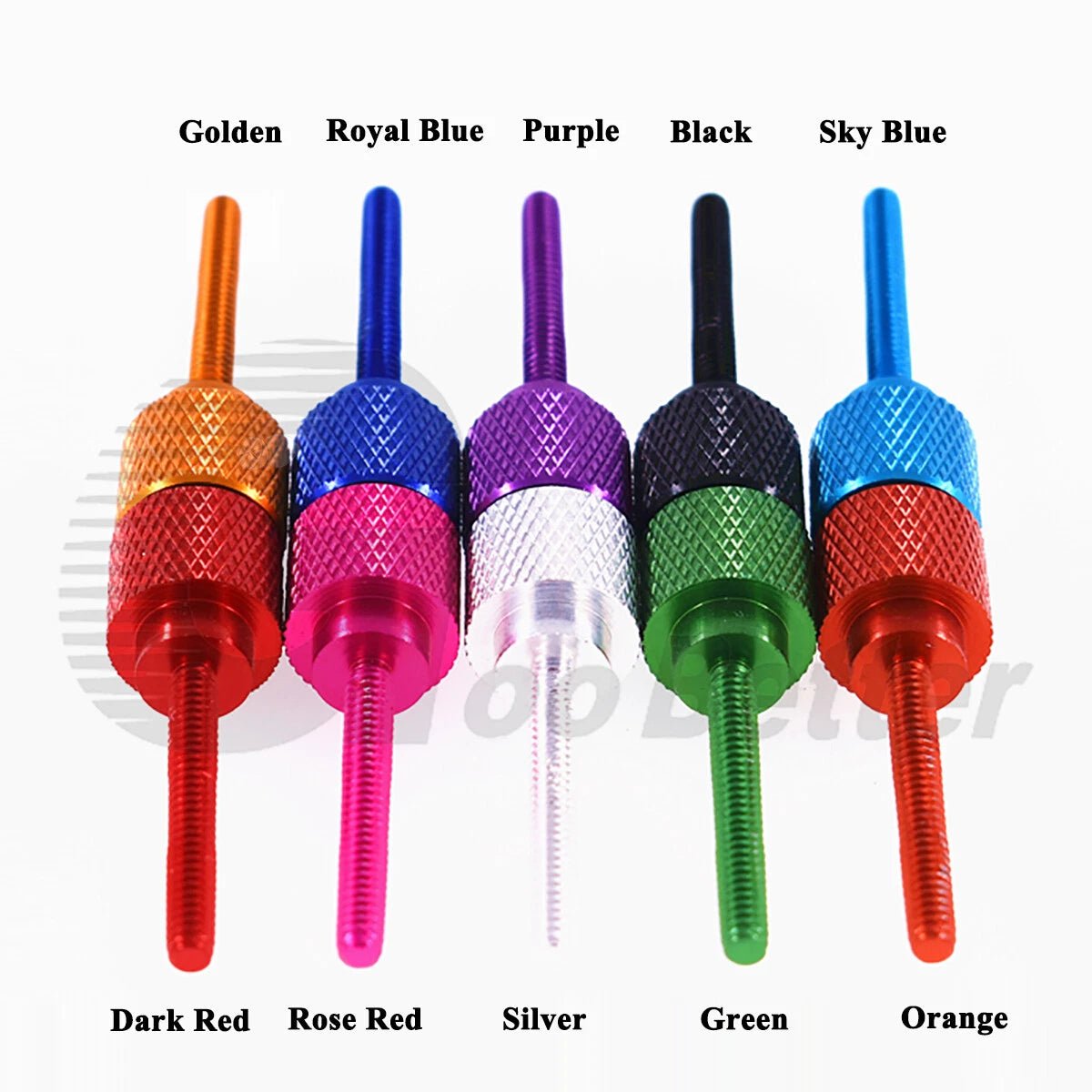 Spring - Loaded Knurled Thumb Screws UNC 6 - 32 Aluminum — With or Without Spring, 10 Colors - HomeDIYer