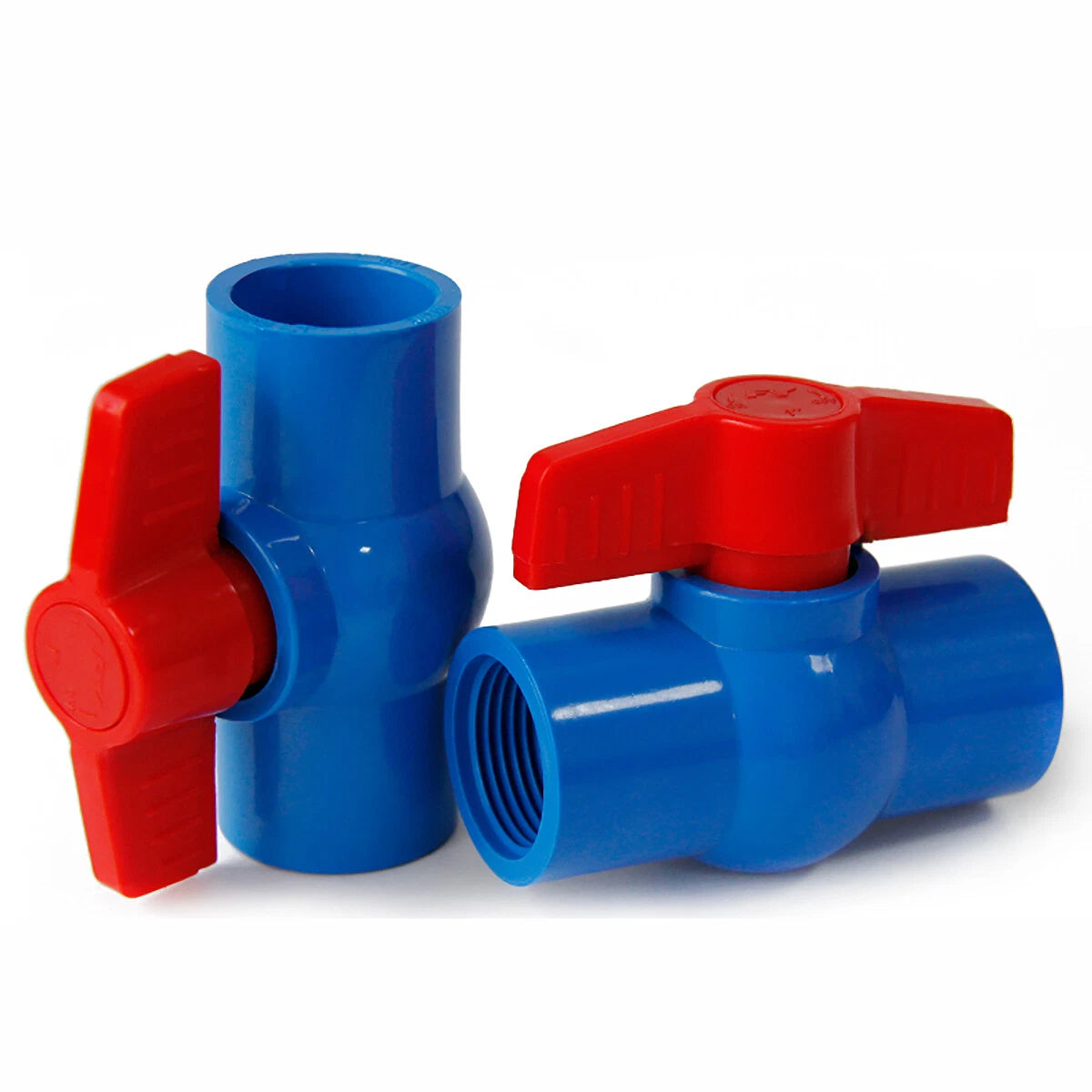 PVC Water Pipe Fittings 20mm-75mm Ball Valve Socket Solvent Weld-Female Thread