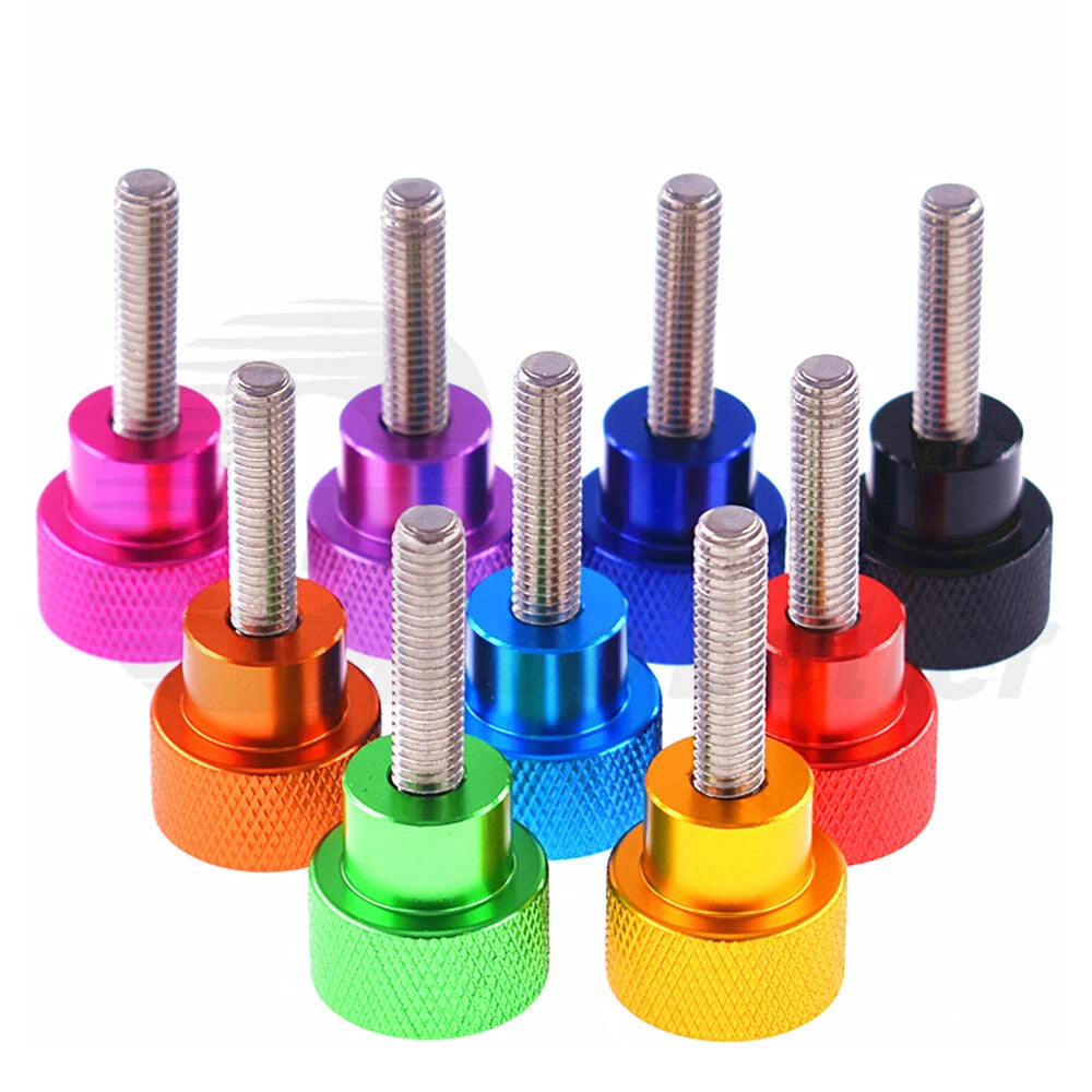4pc M5 Adjustable Knurled Thumb Shoulder Screws 6-100mm Stainless Steel Aluminum