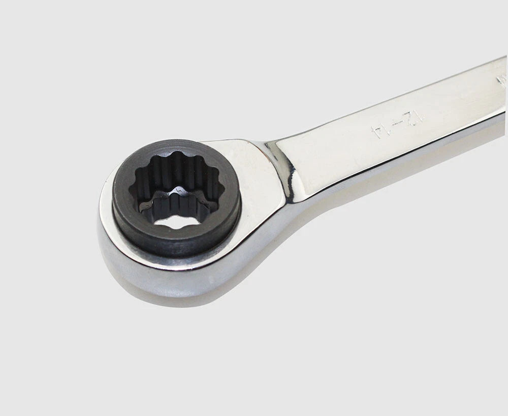 Reversible Action Ratchet Wrench Spanner 4 in 1 72 Teeth 8mm 9mm-24mm CrV Steel