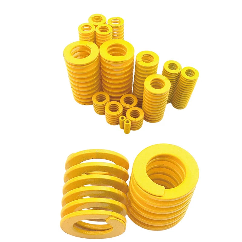 Die Springs OD 10mm L 15-100mm Extra Light Load Yellow Compression Mould Spring