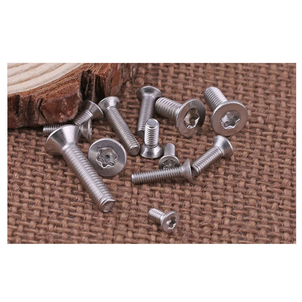 Torx Countersunk Machine Screws – M2.5 M3 M4, A2 Stainless Steel, Hexalobular Socket, Flat Head