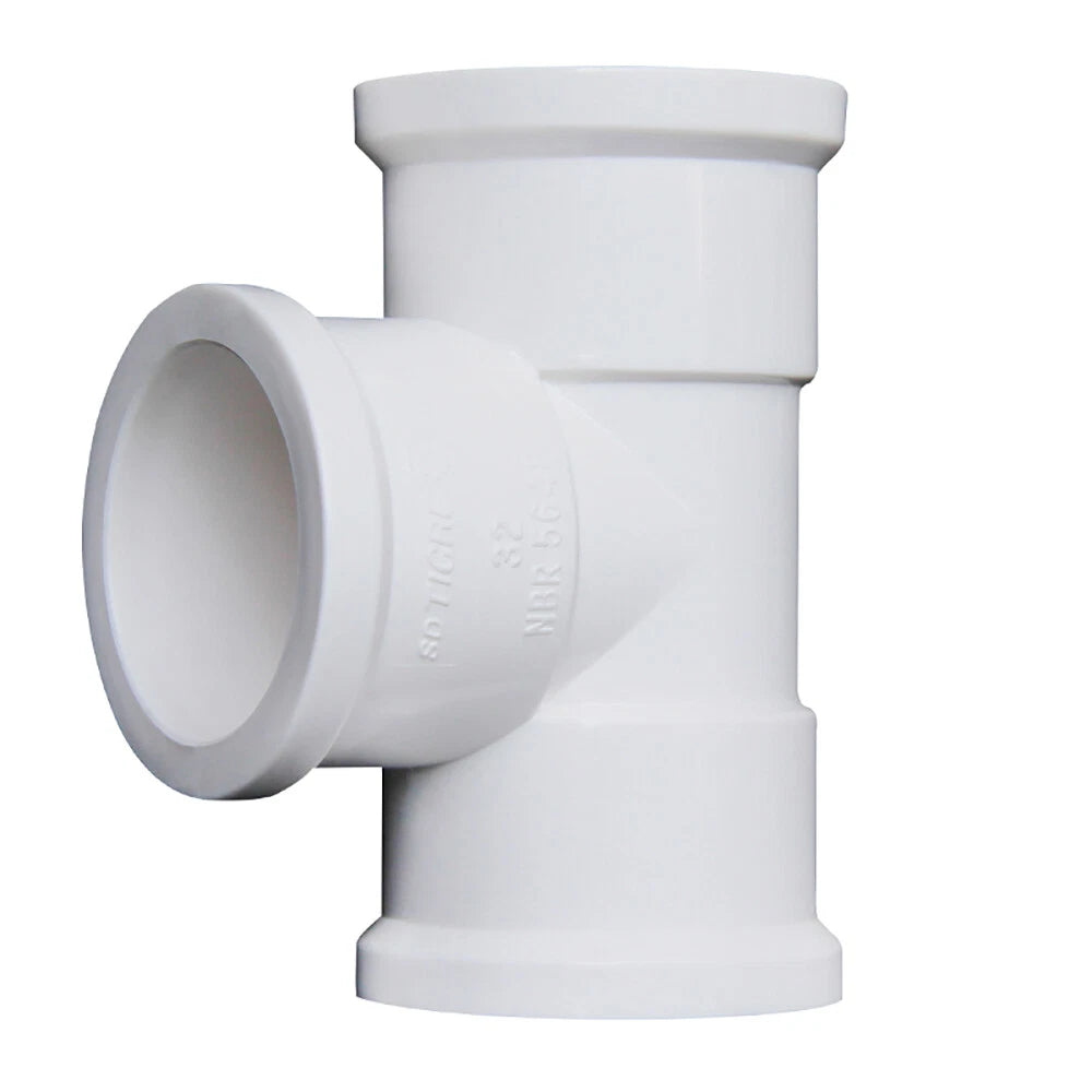 PVC Tee Thickened UPVC T Piece Pipe Fittings Equal Connector Plastic 20mm-63mm