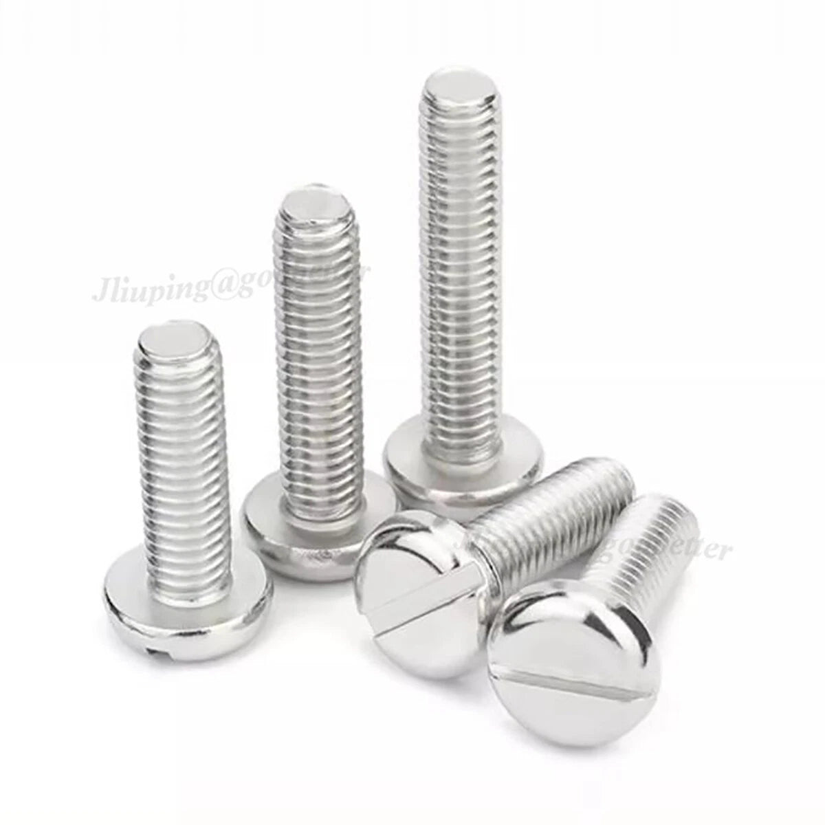 Slotted Pan Head Machine Screws – A2 Stainless Steel, M1.6 to M10, Fully Threaded - HomeDIYer