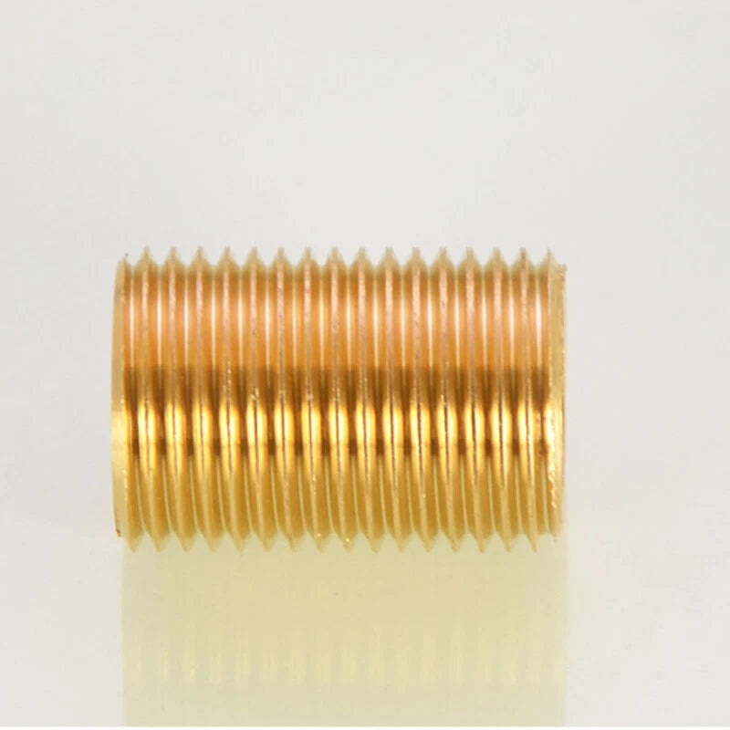 1/2" DN15 Male Thread Brass Pipe Extender Nipple | 30mm–120mm