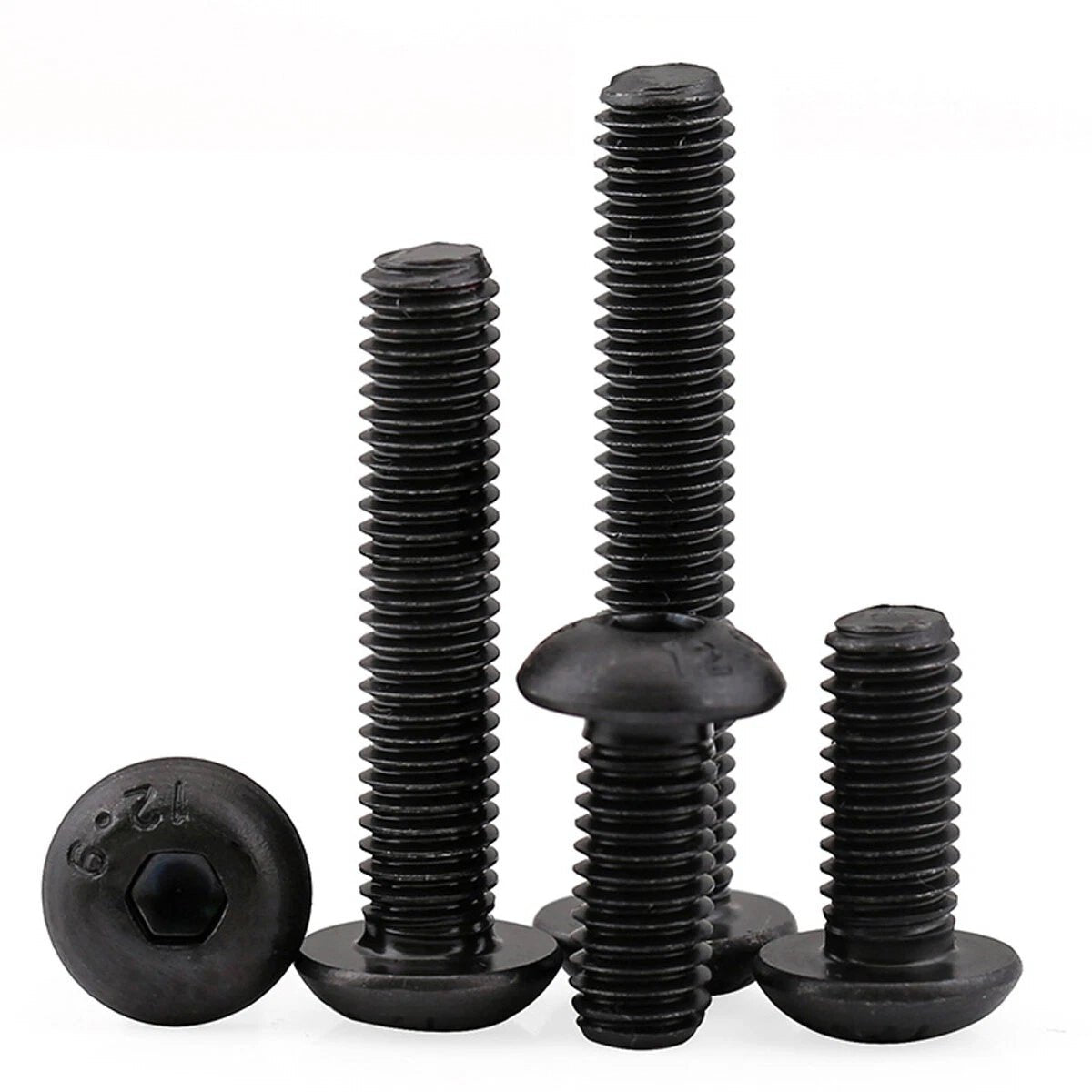 Button Pan Head Socket Cap Screws Grade 12.9 | M3 M4 M5 M6 M8 Allen Key Bolts - HomeDIYer