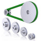 OD 20mm-100mm Aluminium V-Groove Pulley With Fixed Screw for 5mm/6mm Width Belt