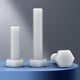 M3–M12 White Nylon Hex Bolts | Plastic Hexagon Head Machine Screws DIN 933