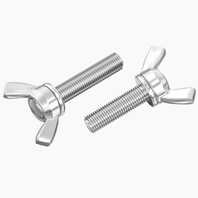 M6 M8 M10 Butterfly Wing Thumb Screws Hand Grip Knob Bolts 201 Stainless Steel