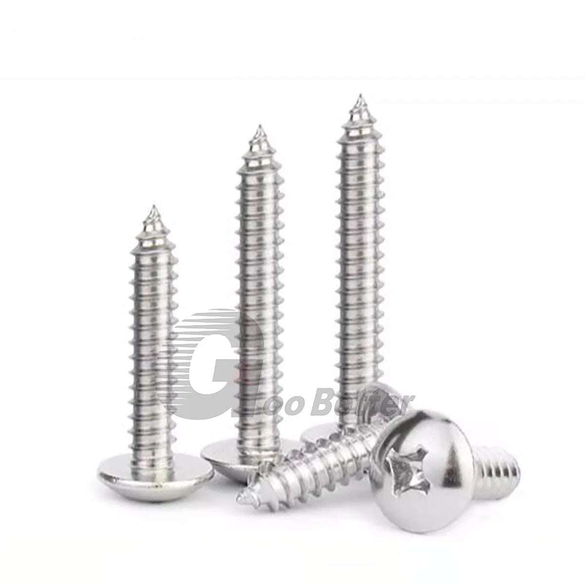 M5 M5.5 M6 M6.3 Phillips Truss Head Self Tapping Screws – A2 304 Stainless Steel