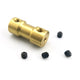 Flexible Shaft Brass Motor Connector Coupler Rigid Coupling for RC Car Boat