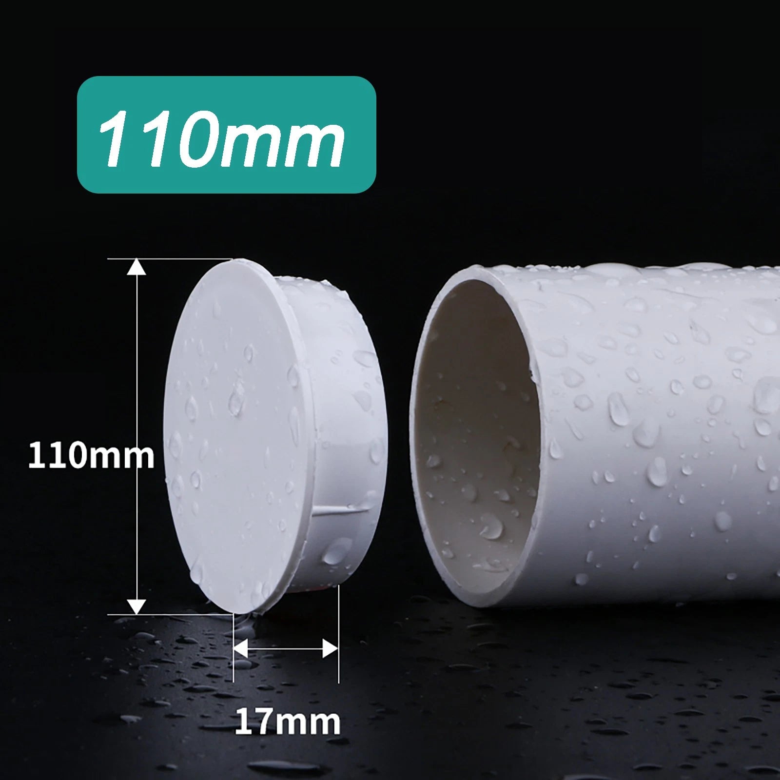 PVC Blanking Plug End Cap — Drain Pipe Stopper 50mm / 75mm / 110mm / 160mm
