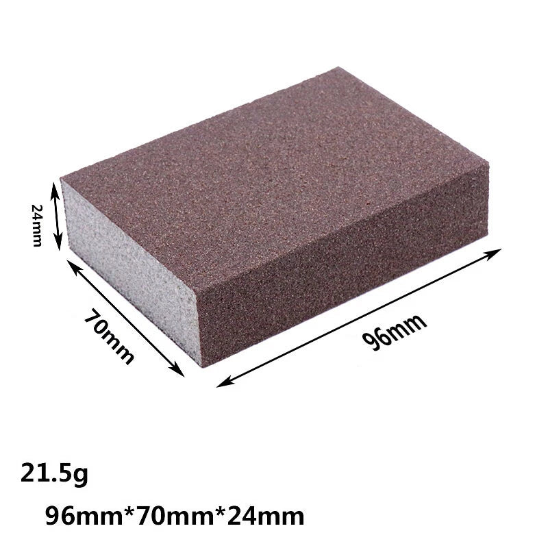 Rectangular Foam Sanding Blocks — P60 to P600 Grit Wet & Dry Sanding Sponge for Wood Metal Auto Paint