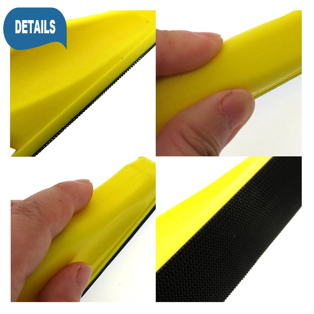 Rectangular & Triangular Hand Sanding Blocks — PU Foam Hook & Loop Pads for Sandpaper and Polishing