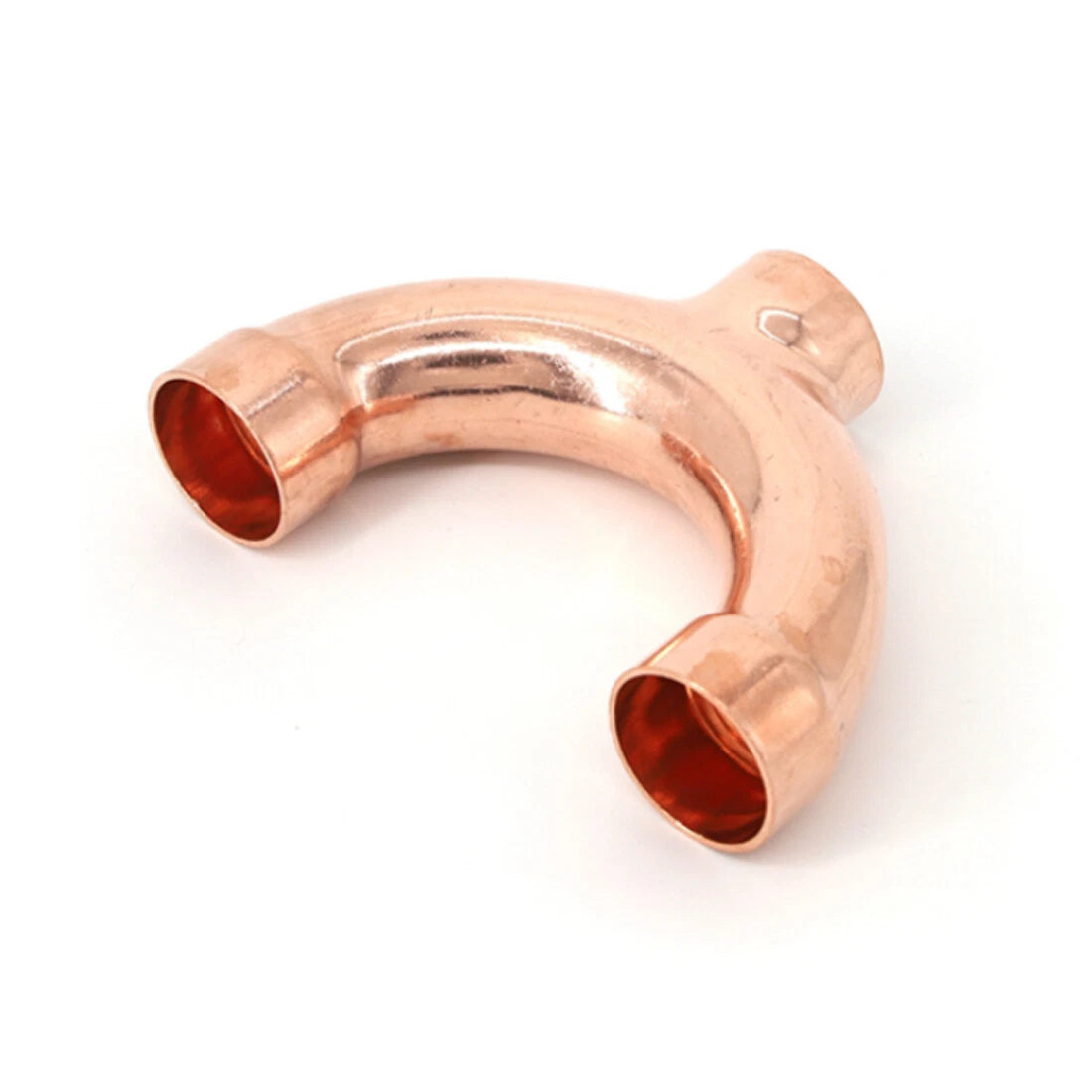 Copper Y-Type 3-Way Pipe Fitting Connector — End Feed, ID 8mm to 42mm
