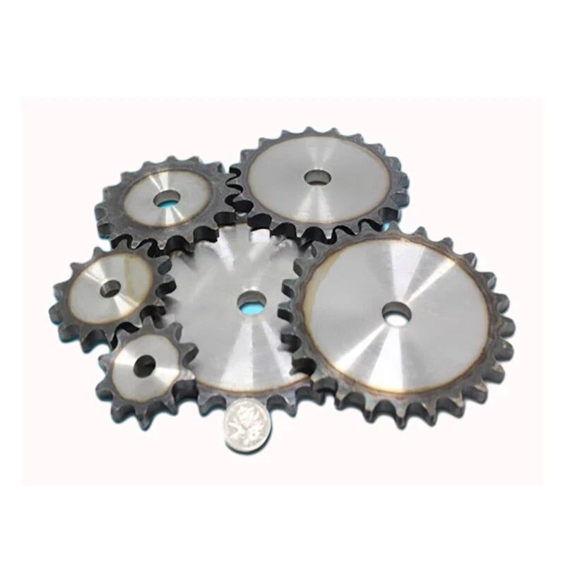 10-50 Teeth 1/2" 08B Industrial Flat Sprocket-Roller Chain Steel Pitch 12.7mm
