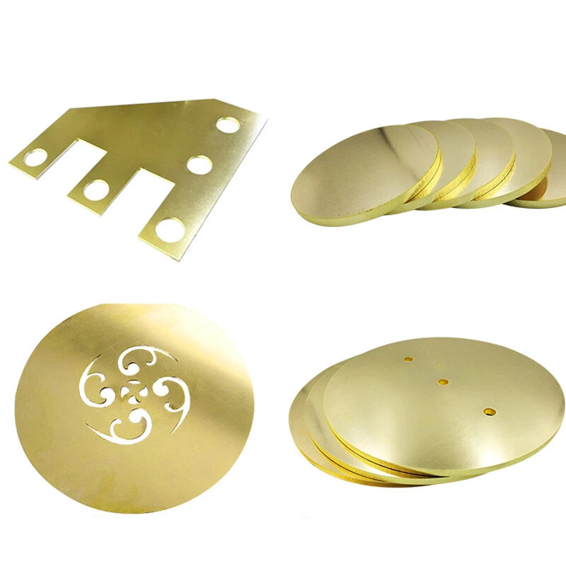 2" 4" 6" 8" Round Brass Disc Sheet Cycle Blank Discs Thick 0.8-3.0mm Customised
