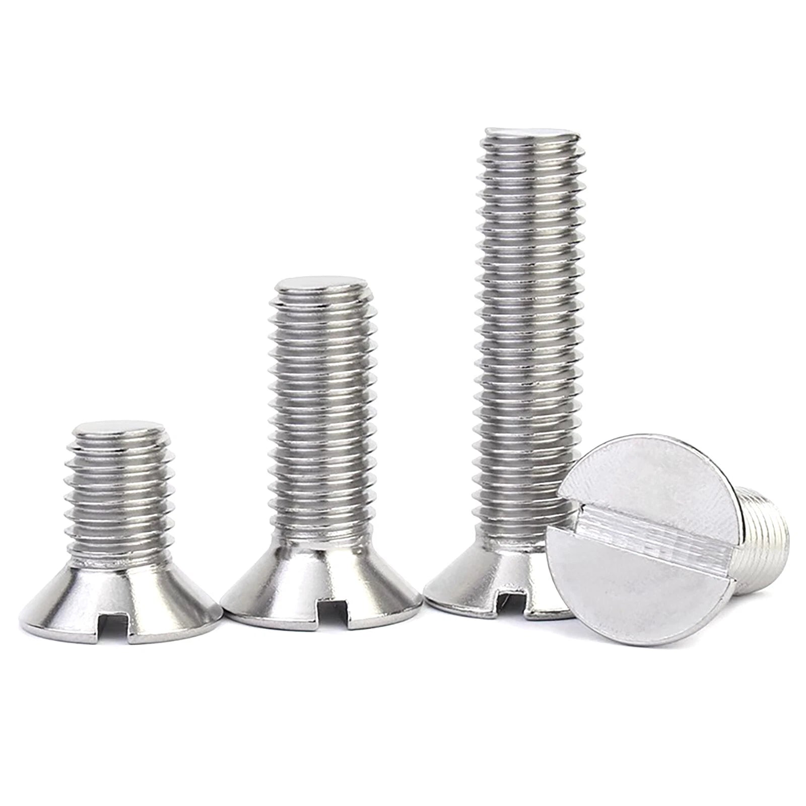 Countersunk Slotted Machine Screws M2–M8 | A2 Stainless Steel DIN 963