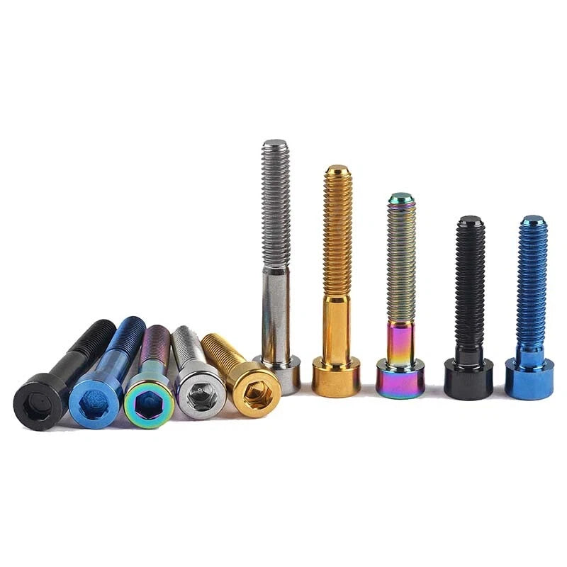 M6 M8x10-70mm Titanium Bolts Socket Cap Head Allen Ti Machine Screws Metric