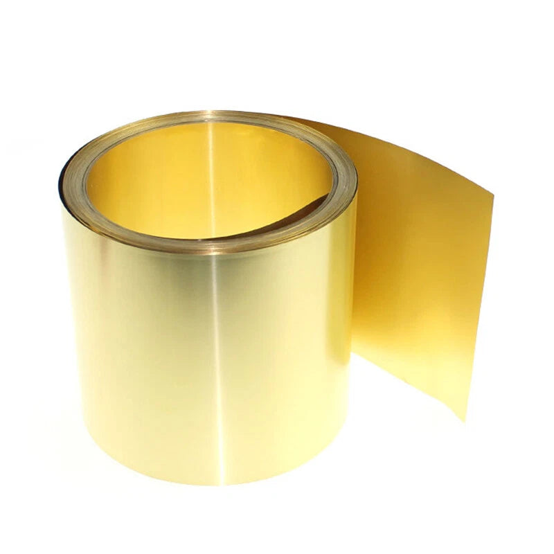 Brass Metal Thin Sheet Foil Belt 0.1~1mm Thickness Crafts Metalworking Supplies