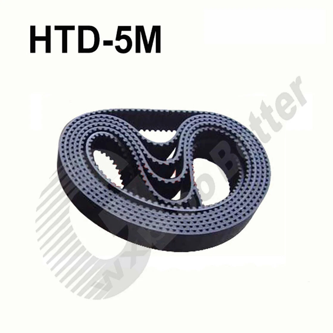 HTD 5M Timing Belt 10mm Wide – Closed Loop Synchronous Belt, 175mm to 595mm Perimeter