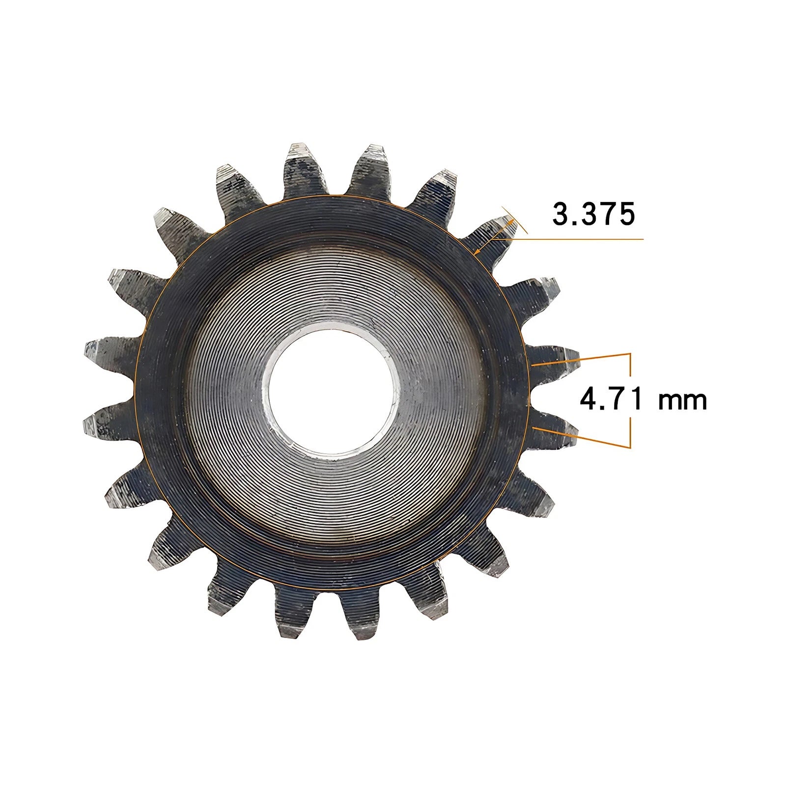 1.5 Mod Spur Gear Teeth 12T-100T Pinion Gear Motor Diameter 21mm-153mm 45# Steel