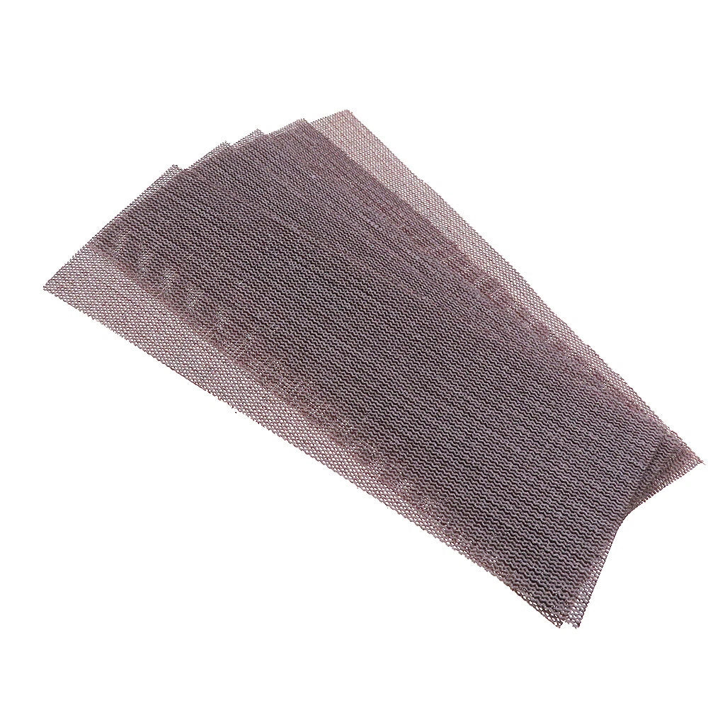 70x198mm Rectangular Mesh Sanding Sheets — P80 to P1000 Grit Hook & Loop Sandpaper for Detail Sanders