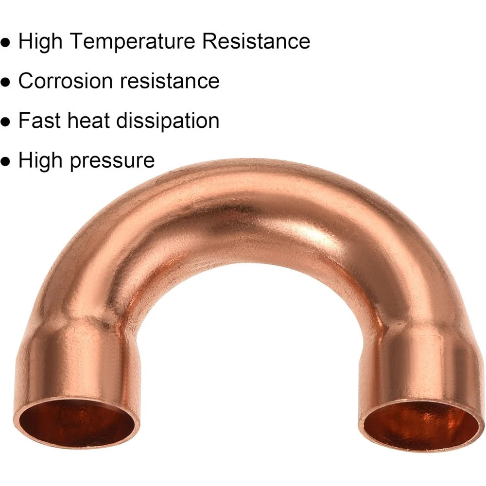 Copper Return Bend End Feed Fitting — Φ6mm to Φ76mm U-Bend Plumbing Connector