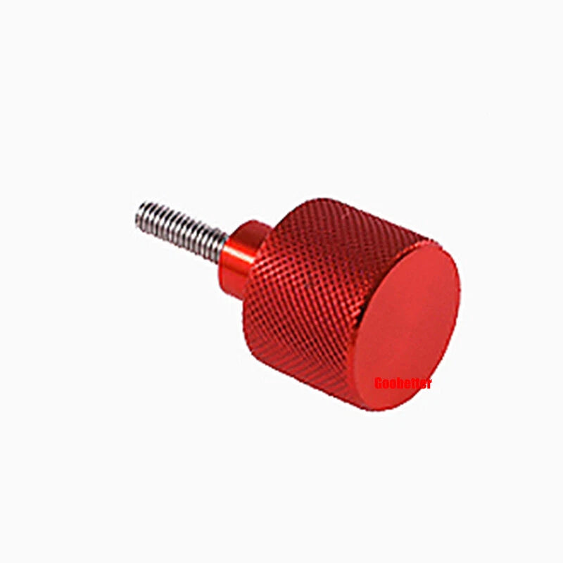 M3 Knurled Thumb Screws – Aluminium & Stainless Steel Hand Grip Knob Bolts | Black & Red