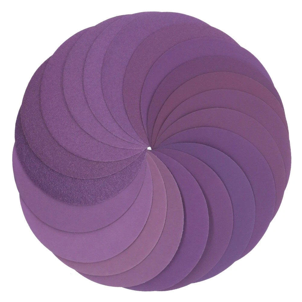5/6'' Round Sanding Discs 6 Hole 80-2000 Grit Hook Loop Sander Orbital Sandpaper
