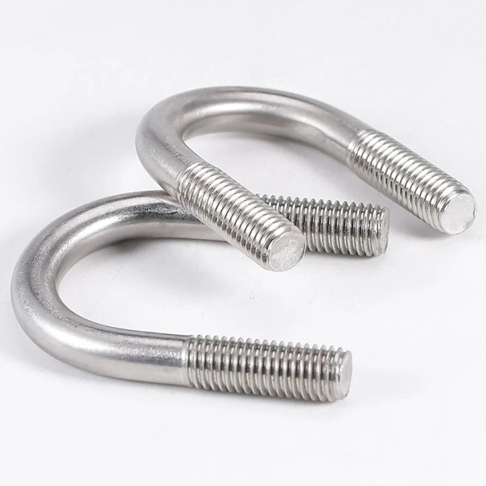 A2 Stainless Steel U - Bolts M6 M8 M10 M12 — Round Bend Pipe Clamp Bolt - HomeDIYer