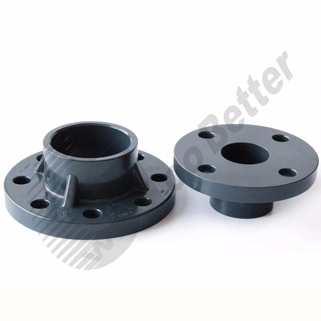 UPVC Water Supply Pipe Wall Mount Floor Flange Φ20mm~Φ110mm Flange Fittings Grey