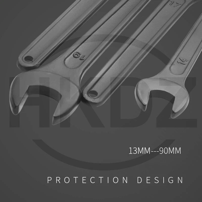 Open End Wrenches 13mm-90mm High Carbon Steel Heavy Spanner Repair Workshop Tool