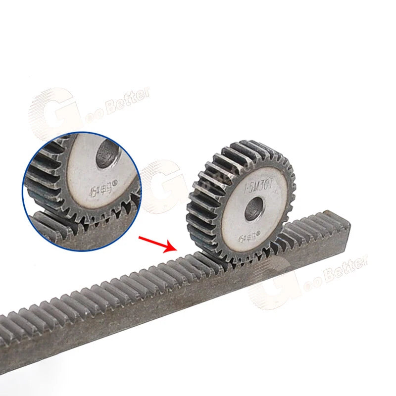 Mod 1.5 Pinion Gear Steel Spur Gear 12-90 Teeth 21-138mm OD Motor Flat Gears