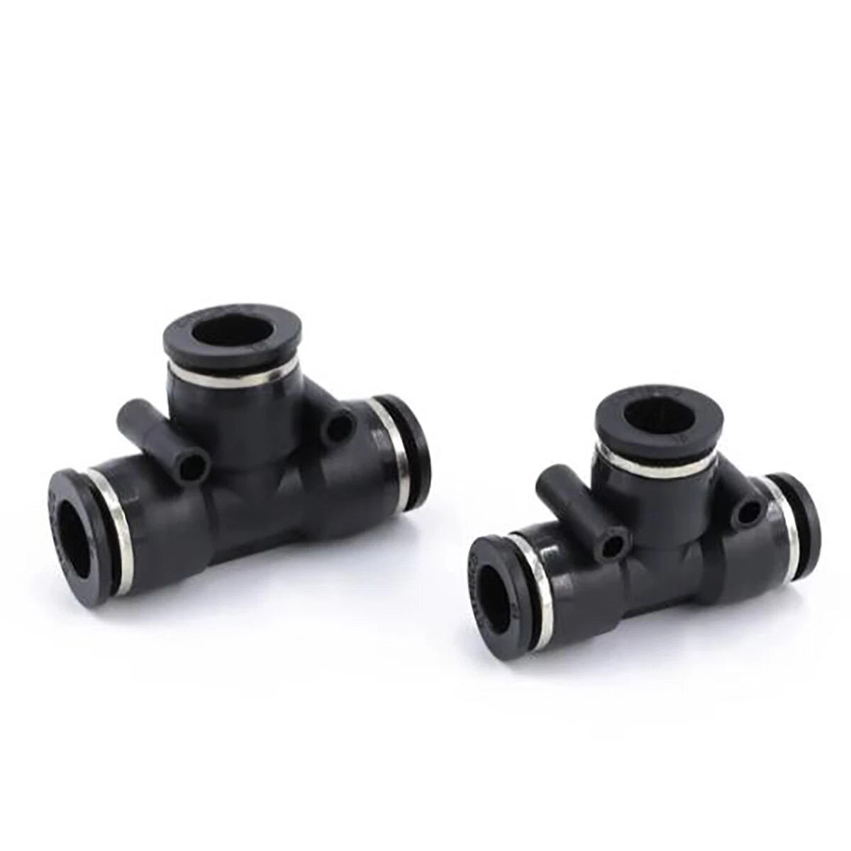 Nylon Pneumatic Tee 3-Way Push Fit Connector — 4mm to 16mm Inline Hose Fitting