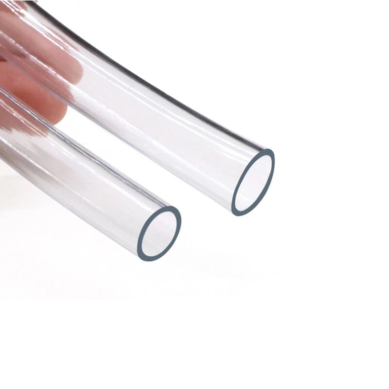 Clear Soft PVC Tubing Transparent Flexible Hose Pipe — 3mm to 25mm ID, Cut to Length